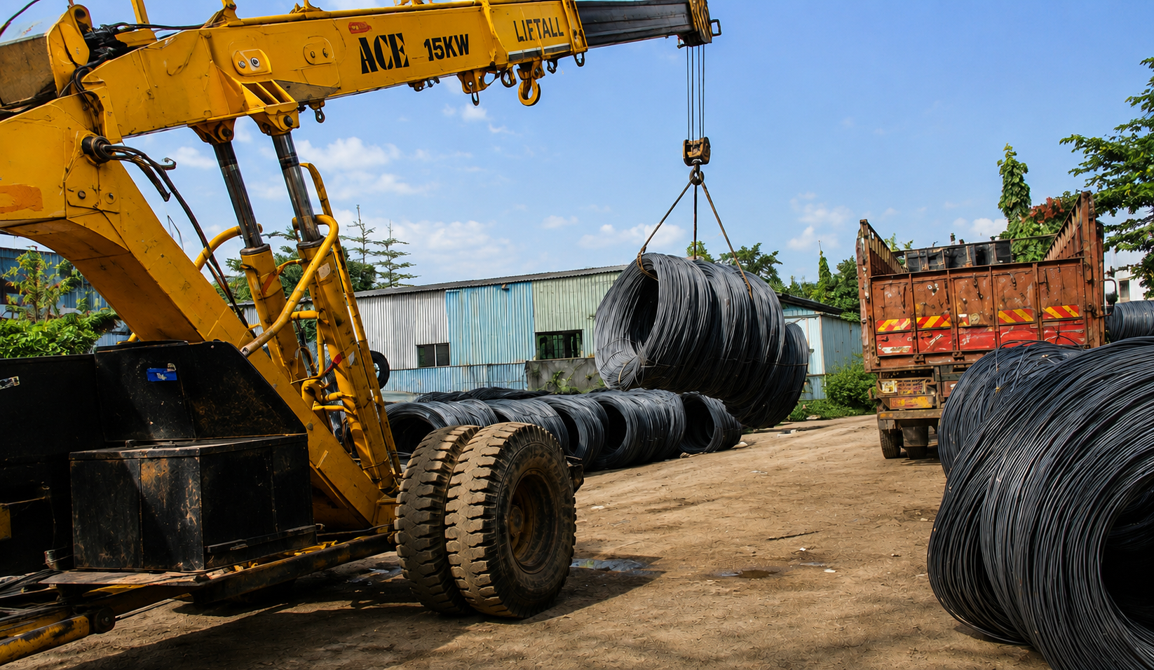 Stockyard Overview - Srinivasa Steel Corporation